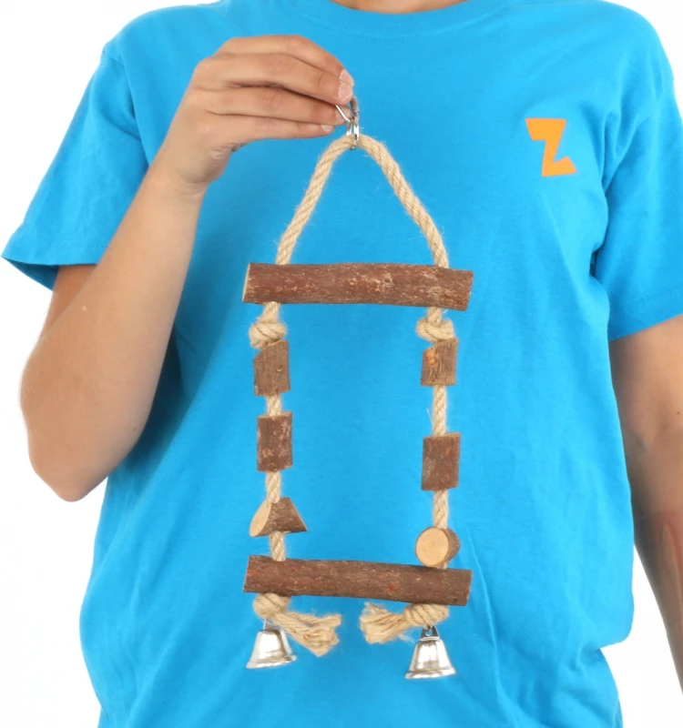 Balançoire En Bois Pour Oiseaux Zolia 2 Balançoire En Bois Pour Oiseaux Zolia - Afbeelding 2