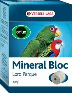 Orlux Mineral Bloc Loro Parque Brique à Picorer Pour Grandes Perruches Et Perroquets