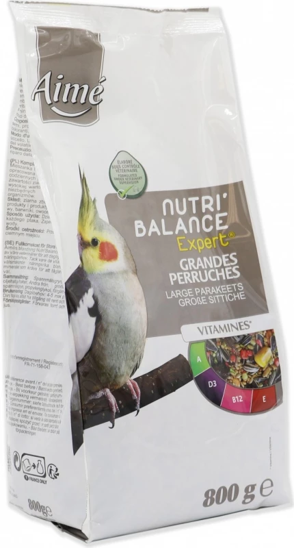 Aimé Nutri'Balance Expert Repas Premium Aliment Complet Pour Grande Perruche 1 Aimé Nutri'Balance Expert Repas Premium Aliment Complet Pour Grande Perruche