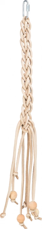 Jouet En Cuir Avec Perles Pour Calopsittes