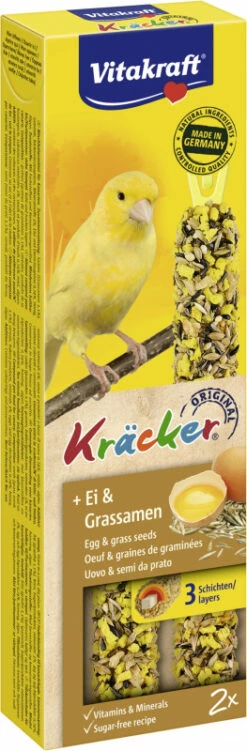 VITAKRAFT - Kräckers Pour Canaris - Boîte De 2 Kräckers Plusieurs Saveurs