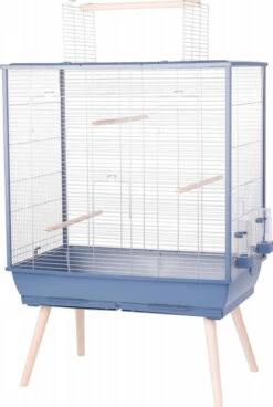 Cage Pour Perruches Et Grandes Perruches - H130 Cm à H152 Cm - Zolux NEOLIFE Bleue