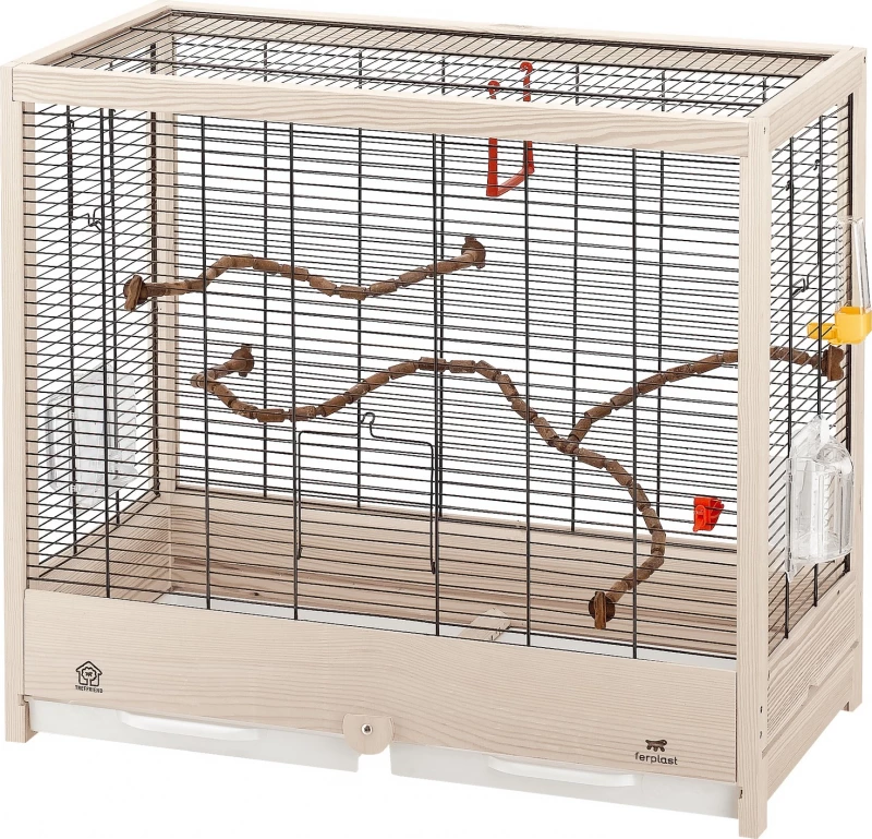 Cage En Bois Giulietta - H50cm 2 Cage En Bois Giulietta - H50cm - Afbeelding 2
