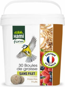 Seau Découverte Boules De Graisse Avec Insectes Et Fruits