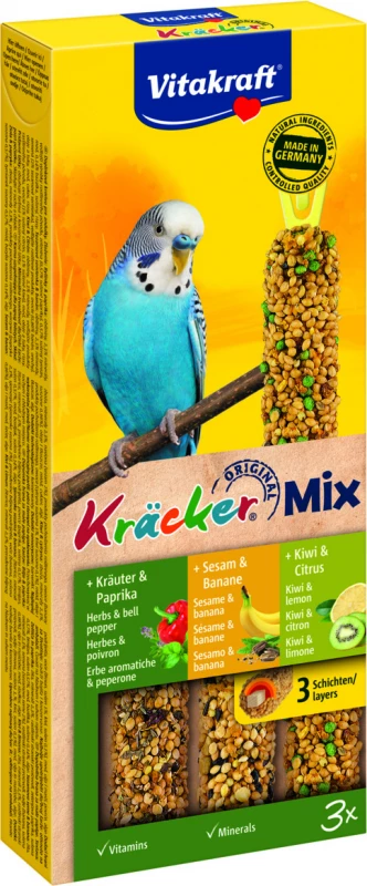 VITAKRAFT Kräcker Trio-Mix - Friandise Pour Perruches 1 VITAKRAFT Kräcker Trio-Mix - Friandise Pour Perruches