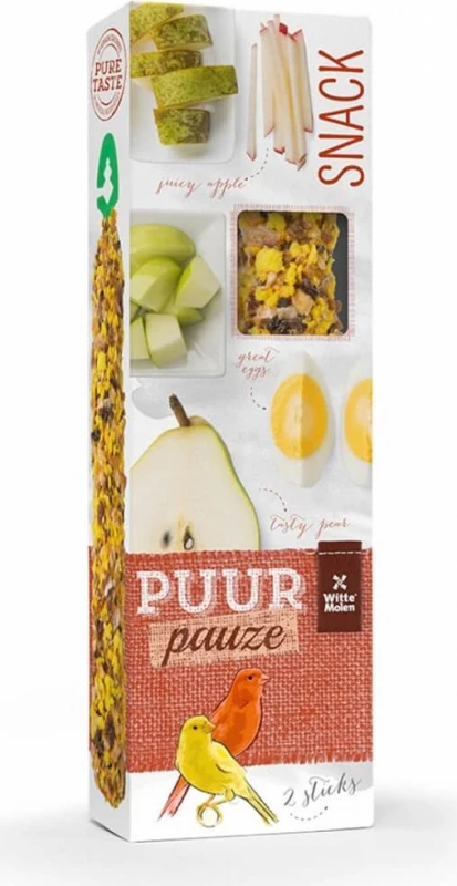 Witte Molen Purr Pauze Stick Canari Pomme & Poire Witte Molen 1 Witte Molen Purr Pauze Stick Canari Pomme & Poire Witte Molen