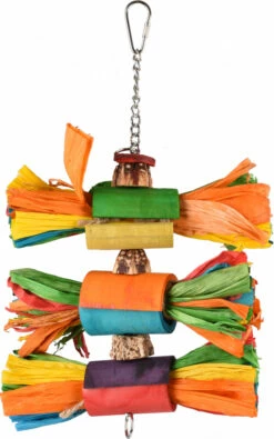 Jouet RAINBOW ART Flamingo Pour Grande Perruche Et Perroquet 31cm