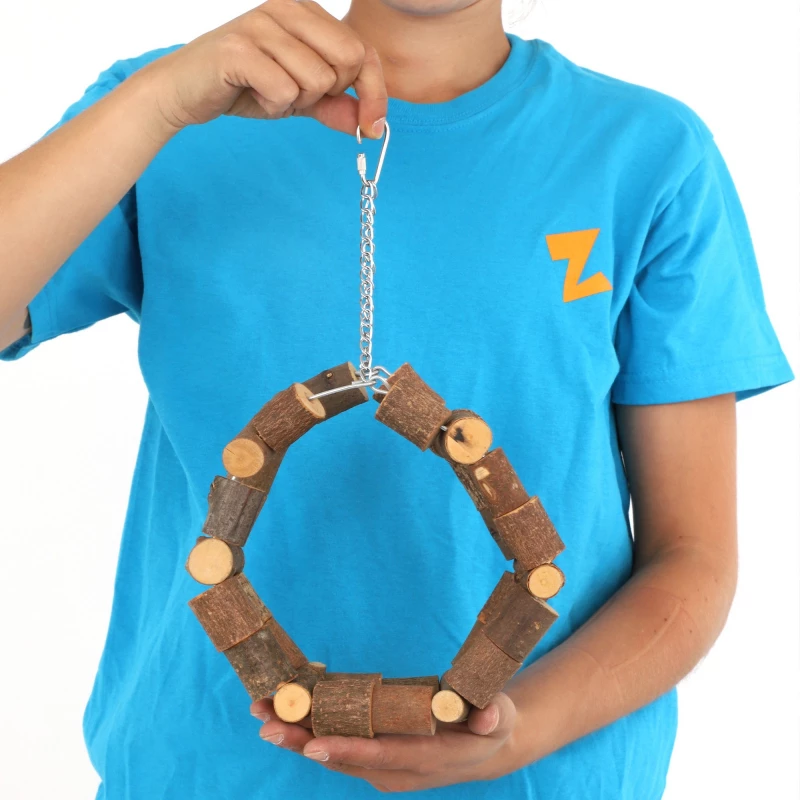 Roue D'escalade En Bois Pour Oiseau Zolia 3 Roue D'escalade En Bois Pour Oiseau Zolia - Afbeelding 3