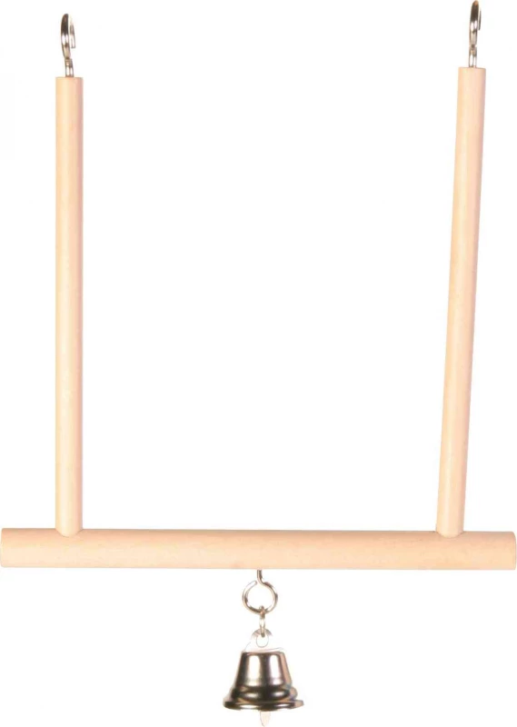 Trapèze Balançoire Pour Oiseaux Avec Clochette 12 × 13 Cm 1 Trapèze Balançoire Pour Oiseaux Avec Clochette 12 × 13 Cm