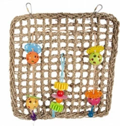 Duvo+ Filet D'escalade Zostère Avec Des Jouets Colorés