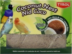 TYROL Nid En Fibres De Coco Pour Oiseaux Domestiques. 100% Fibre De Coco. Coloris Marron. 330G