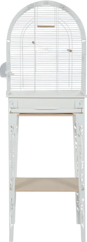 Cage Oiseaux Avec Son Meuble Chic Patio - Blanc - 3 Tailles Disponibles 3 Cage Oiseaux Avec Son Meuble Chic Patio - Blanc - 3 Tailles Disponibles - Afbeelding 3