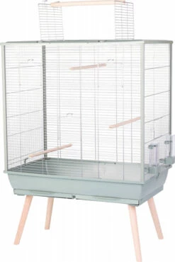 Cage Pour Perruches Et Grandes Perruches - H130 Cm à H152 Cm - Zolux NEOLIFE Verte