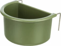 Set De Deux Mangeoires Demi-rondes à Suspendre Avec Support Métal