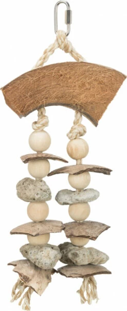 Jouet Naturel Pour Perruches/grandes Perruches - 35 Cm