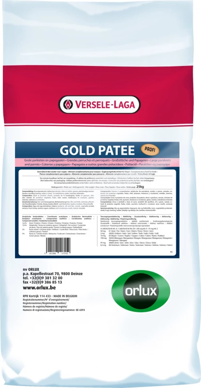 Orlux Gold Patee Grandes Perruches & Perroquets Profi 1 Orlux Gold Patee Grandes Perruches & Perroquets Profi