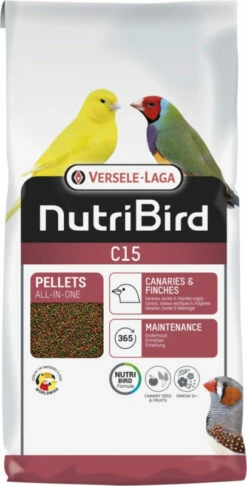 NutriBird C15 Granulés Extrudés Pour Canaris, Oiseaux Exotiques Et Indigènes