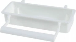 Mangeoire Blanche Rectangulaire Avec Perchoir